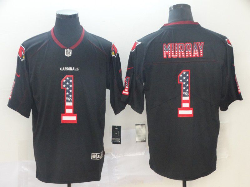 Men Arizona Cardinals #1 Murray USA Flag Fashion Black Nike Limited NFL Jerseys->arizona cardinals->NFL Jersey